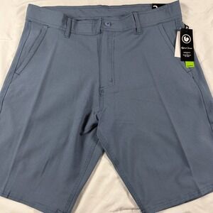 Burnside Mens Hybrid Series Walkshorts Boardshorts Blue Stretch Size 34 NWT Golf